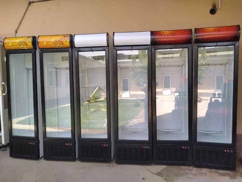 Холодильник стеклянный, чистый, турецкий