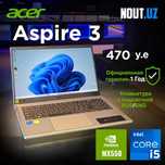 Acer Aspire 3 i5-1235U,8GB,512GB,MX550, год Гарантия Магазин Nout.uz