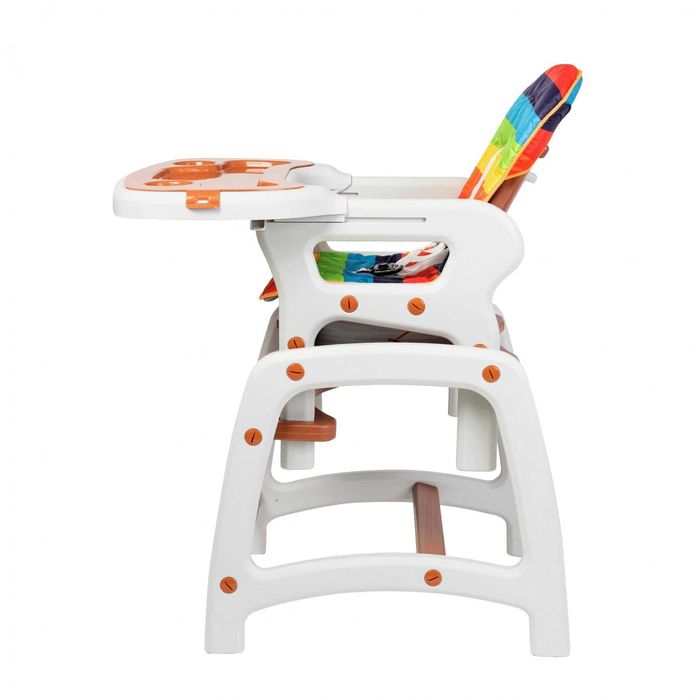 Scaun de masa bebe, copii Juju Eat&Play maro