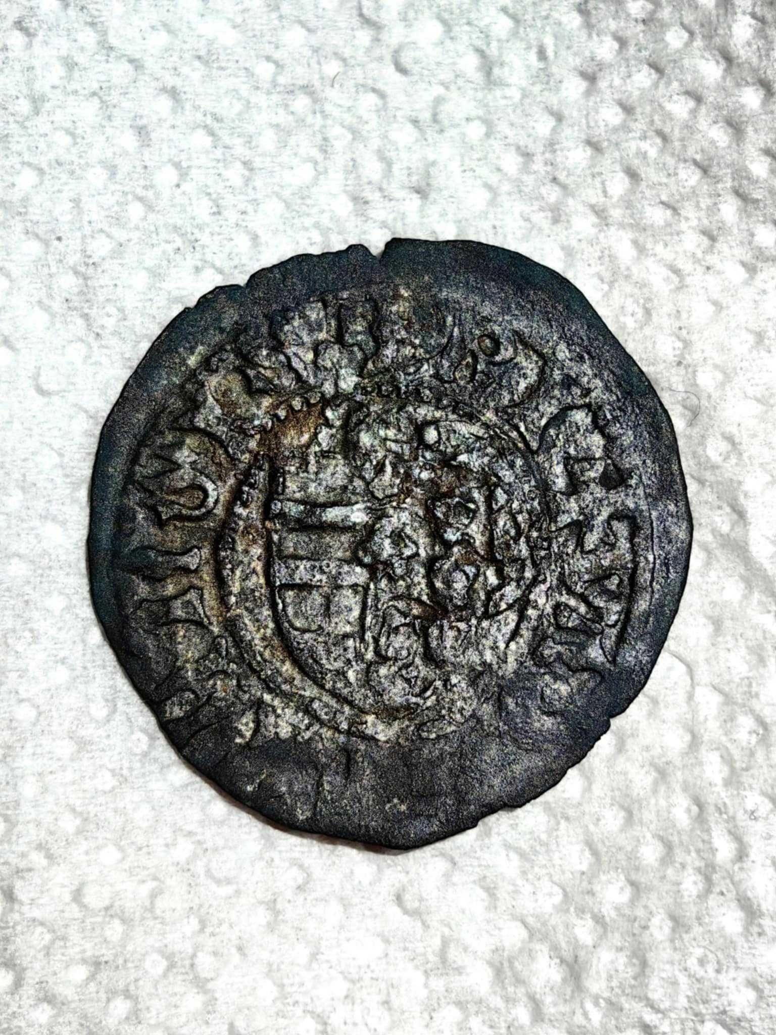 Moneda Cupru Dublu Gros Moldovenesc Alexandru cel Bun