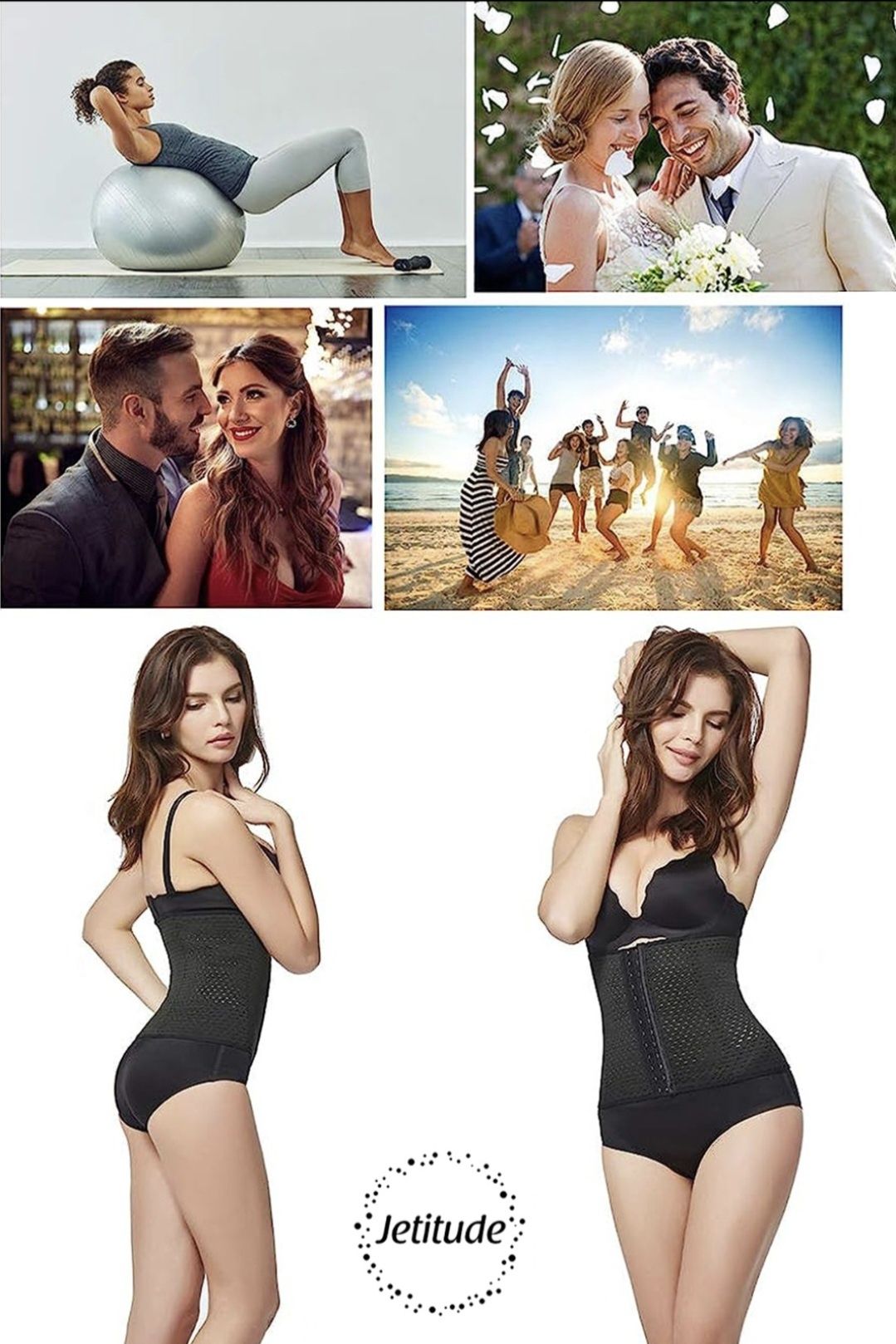 Corset Modelator, Centura, Burtiera, Waist trainer, disp Negru sau Alb
