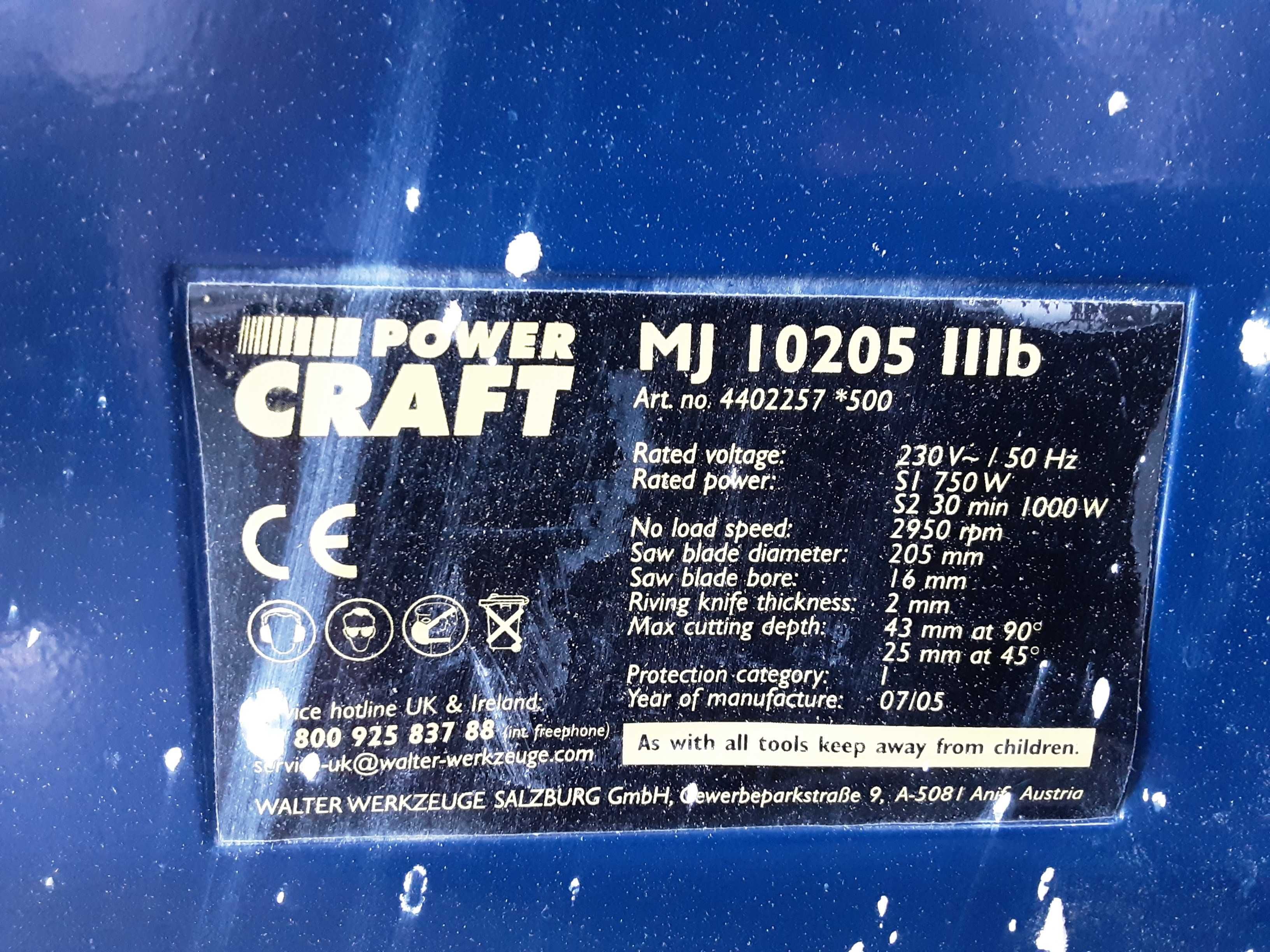 Циркуляр за дърво - Craft 1000W / 205mm