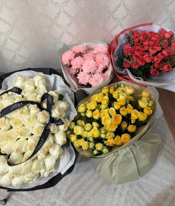 Цветы букеты свежие