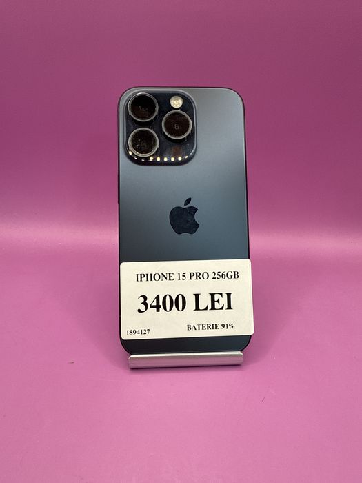 Iphone 15 Pro 256gb baterie 91 •Matei Amanet Crangasi-•18941