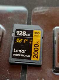 4x SD card Lexar 128GB V90 300MB/s