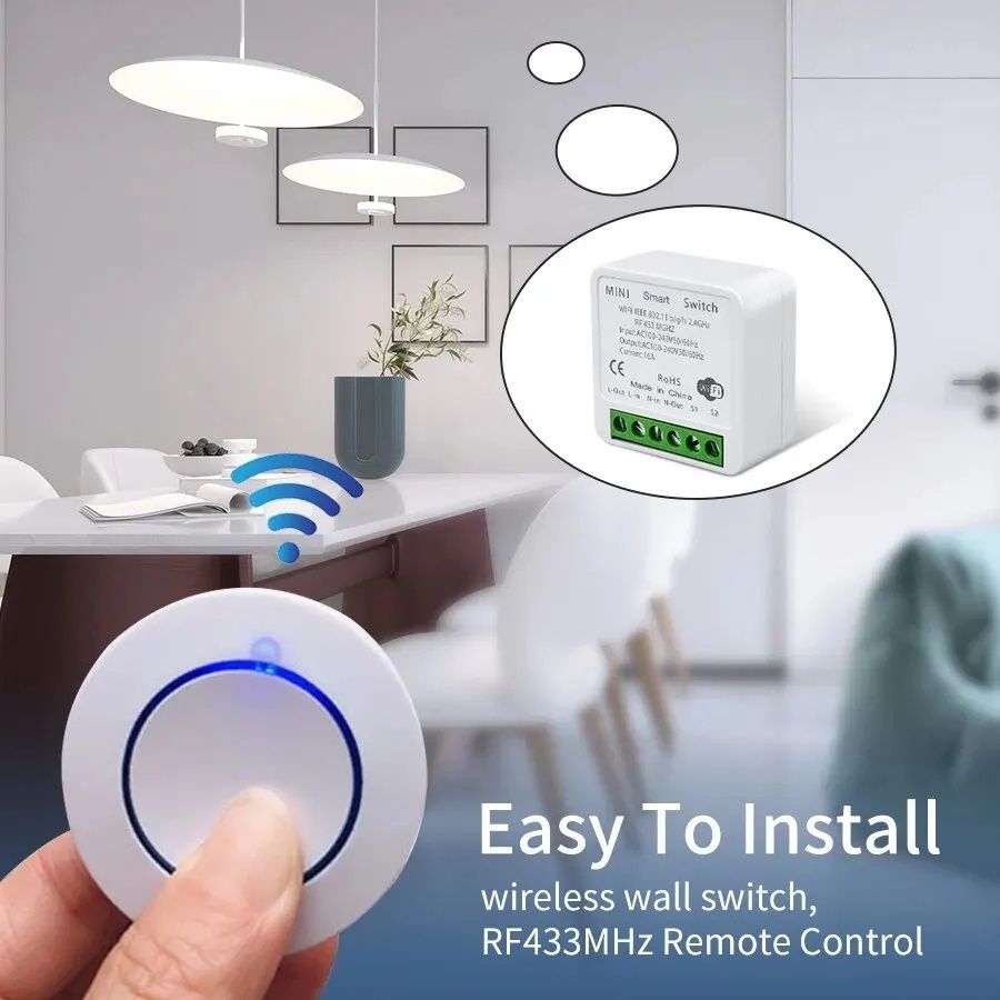 Smart Switch Wi-Fi, Releu inteligent cu buton on/off