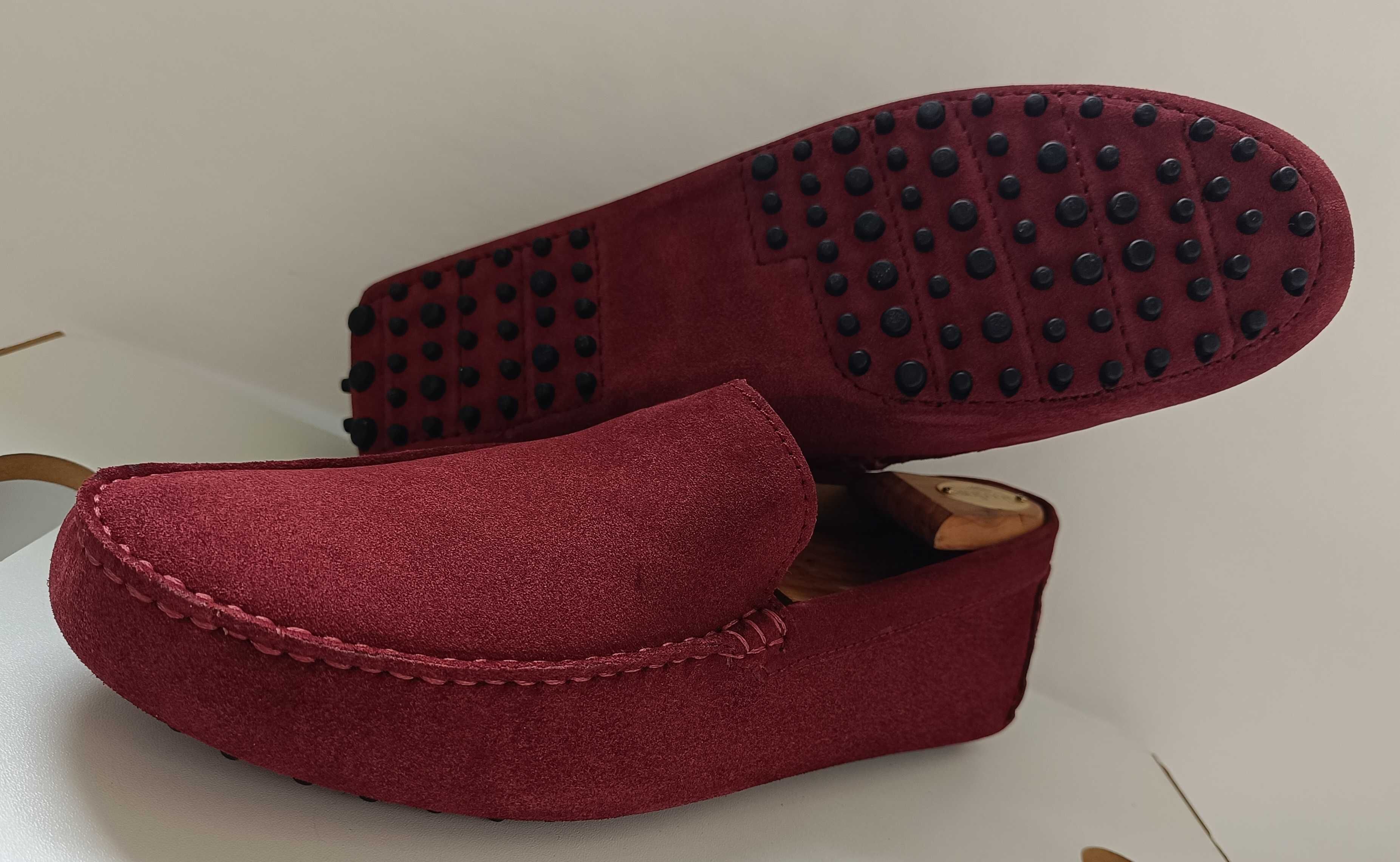 Pantofi loafer 45 slip on mocasini Charles & Smith NOI piele naturala