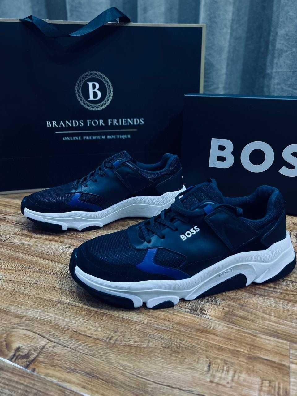 BOSS легкие спортивнее кроссовки в синем цвете