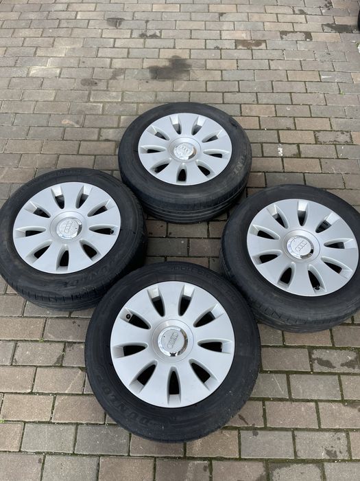 Jante aliaj originale Audi R16 + anvelope de vara 205 60 R16