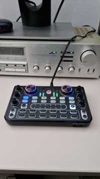 Consola dj, placa sunet usb si receptor bluetooth, efecte, karaoke