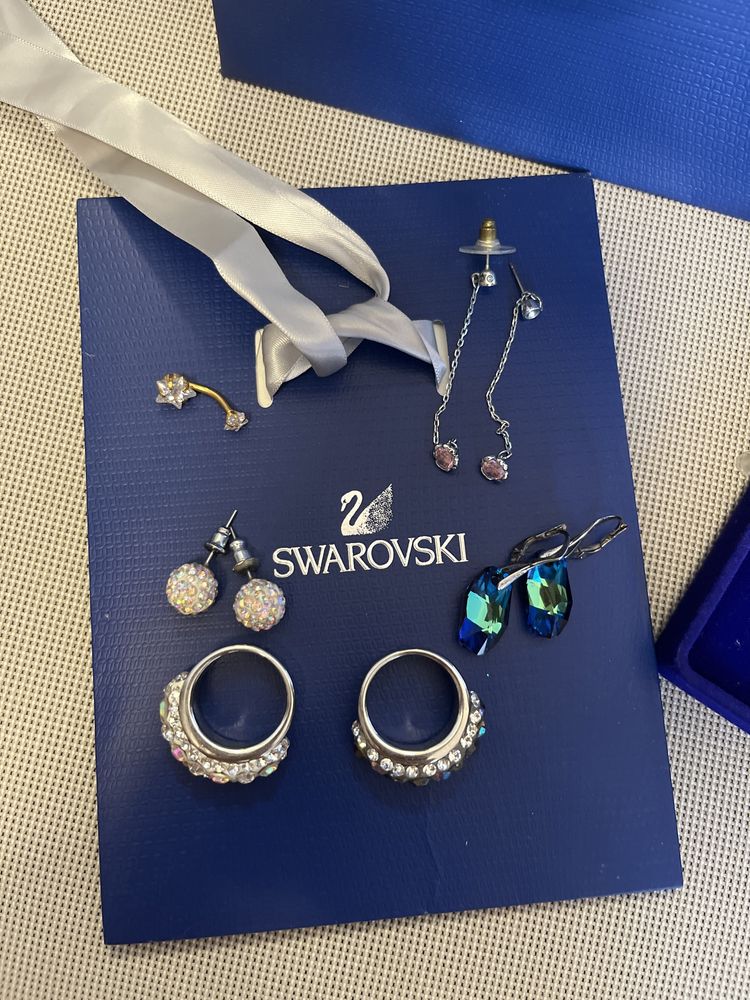 Swarovski обици и пръстени