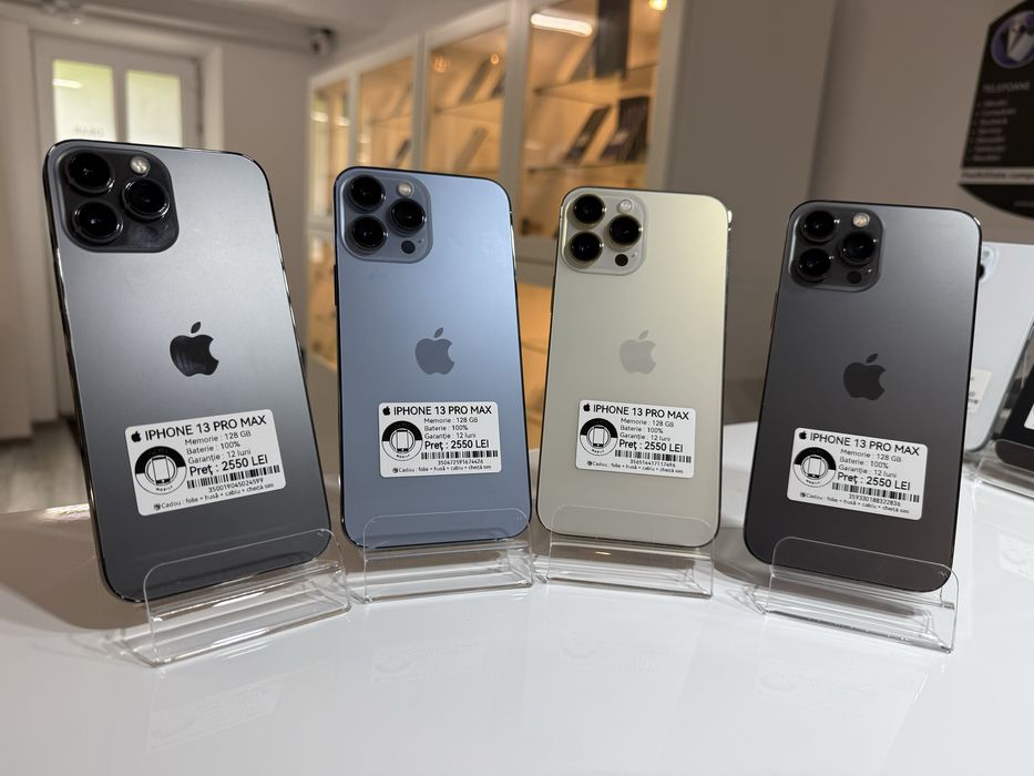  iPhone 13 Pro Max 128 gb ! 100% ! Garantie 12 luni + cadou
