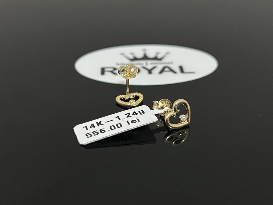 Bijuteria Royal CB : Cercei copil aur 14k 1,24 gr