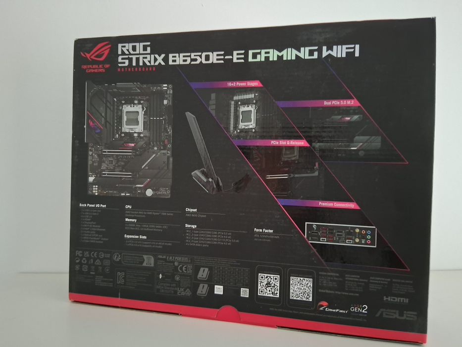 Placa de baza Asus Rog Strix B650E-E gaming wifi 6e amd ryzen am5,ATX
