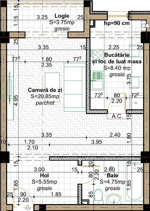 Apartamente cu 1,2,3 camere in Valea Lupului