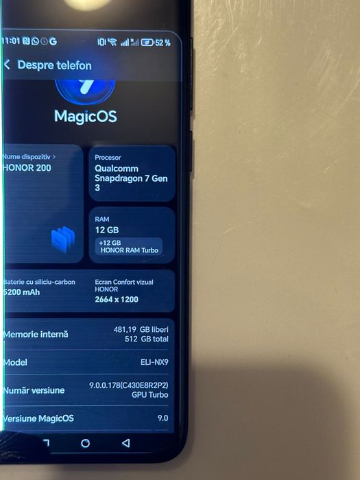 Honor 200 512 gb ram 12 gb ram turbo extra 12 gb