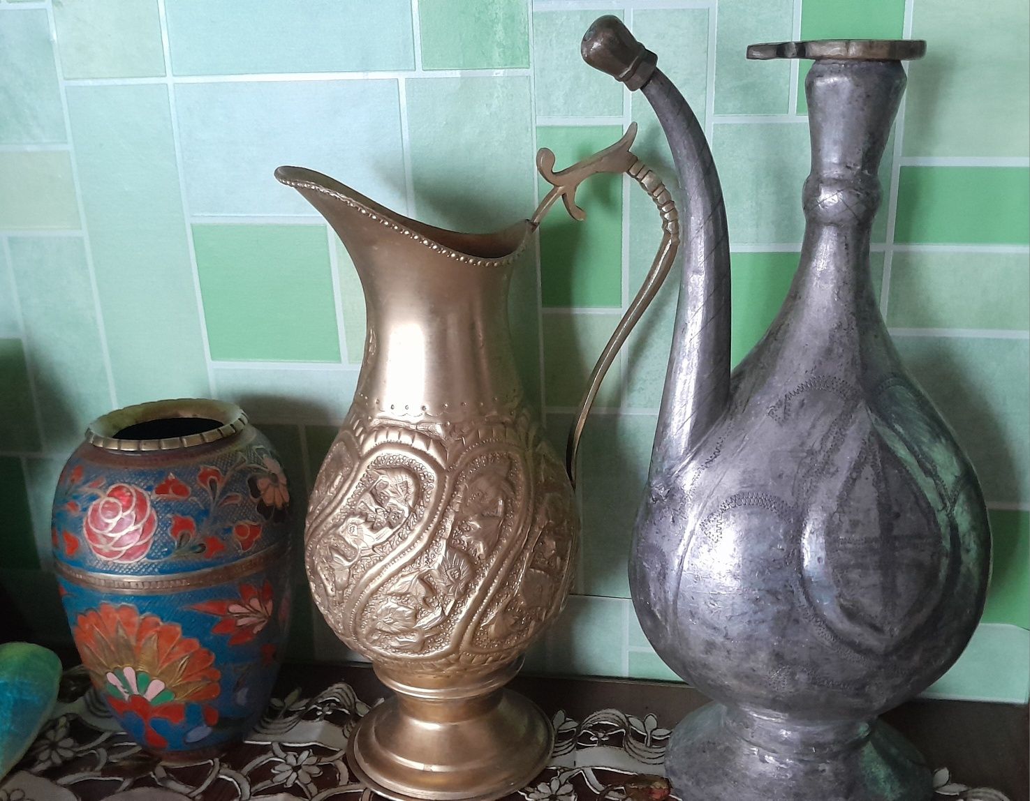 Вазы Кувшины тазы ступы Бронза и Чугунные медные !