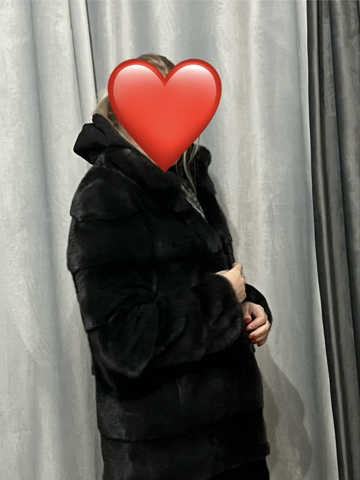 Шуба норковая греция цвет графит размер 42 44