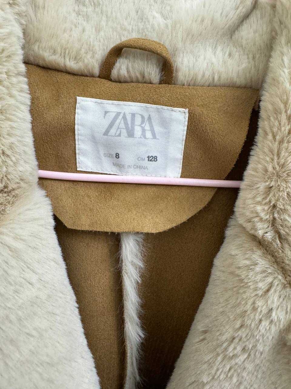 Пальто тедди ZARA, размер 8 лет
