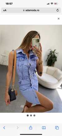 Rochie jeans mărime xs