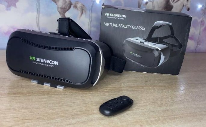 Очки вертуальной реальности VR SHINECON с пультом для игр