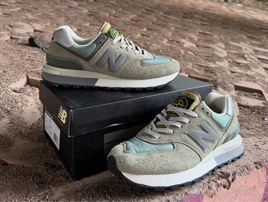 New balance 574 X Stone Island olive green
