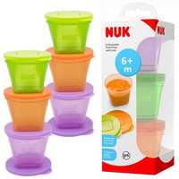 Set 6 caserole NUK Food Pots pentru mâncare copii, multicolor