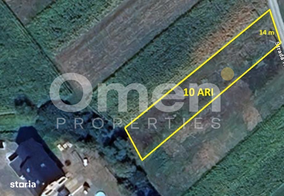 Teren intravilan de 10 arii de vânzare în Cătălina – zonă în plină dez