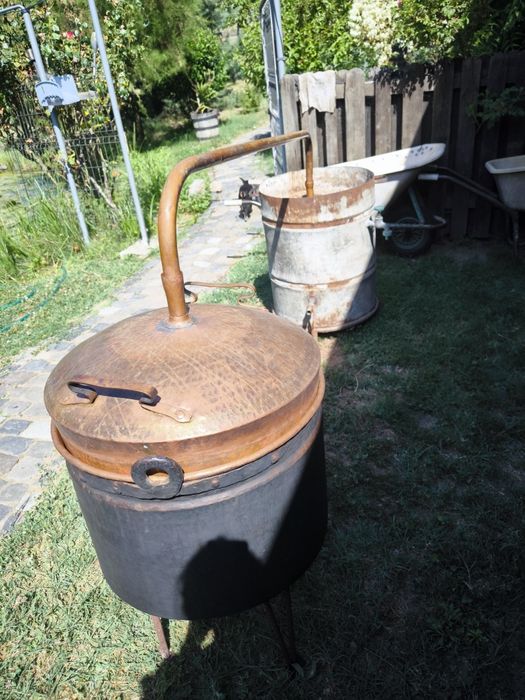 Cazan de țuică, cupru solid, 80L