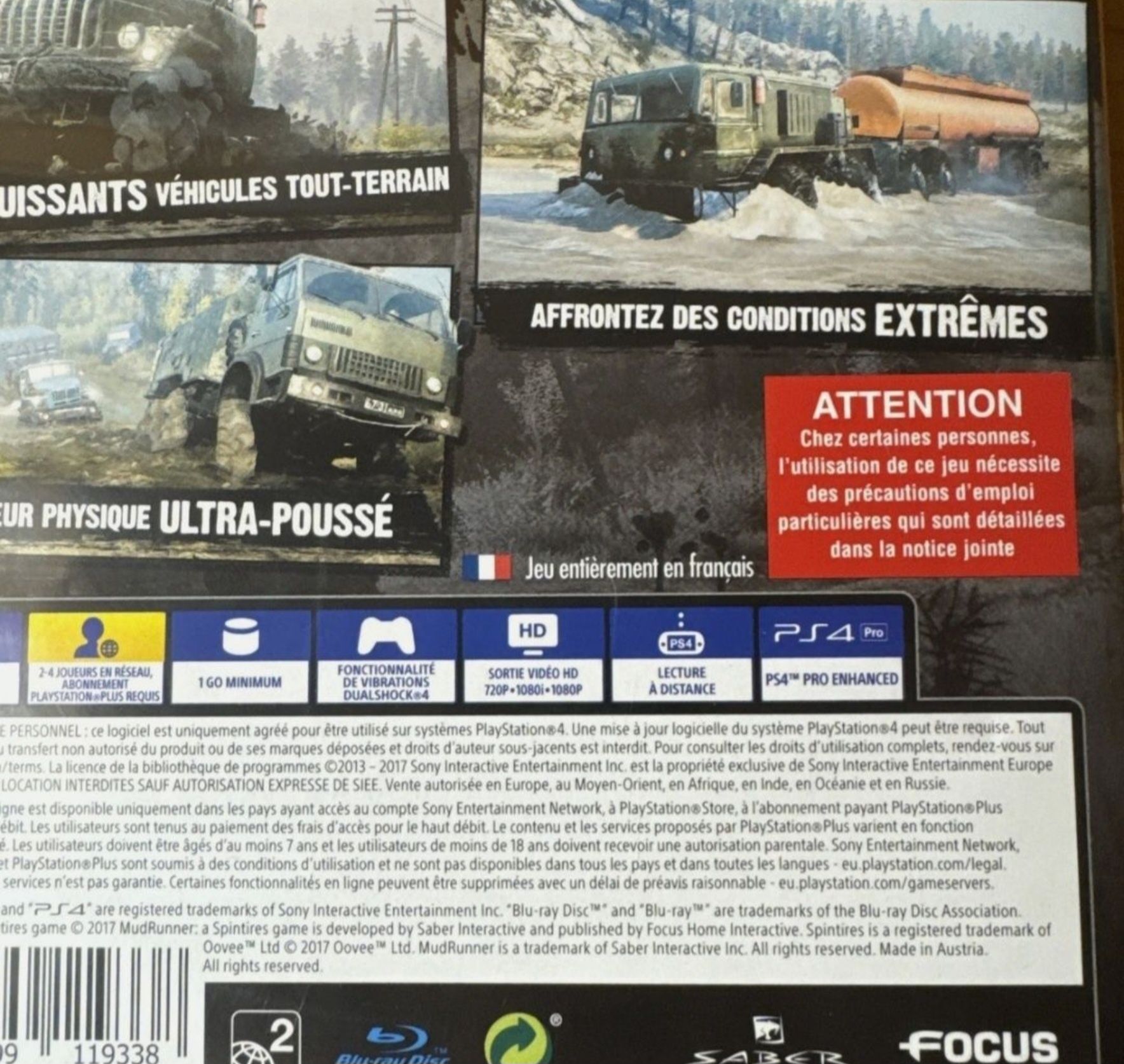 Плейстеишан игра Mudrunner PS4