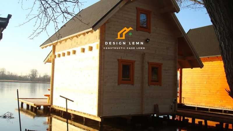 casa lemn, cabana cu etaj, pret producator