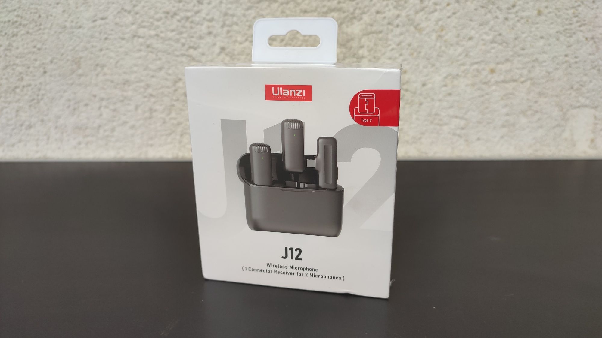 set microfoane lavaliere ulanzi j12 wireless omnidirectionale