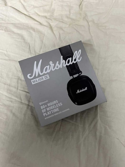 MARHSALL MAJOR IV черные с гарантией, Маршалл наушники 4,5