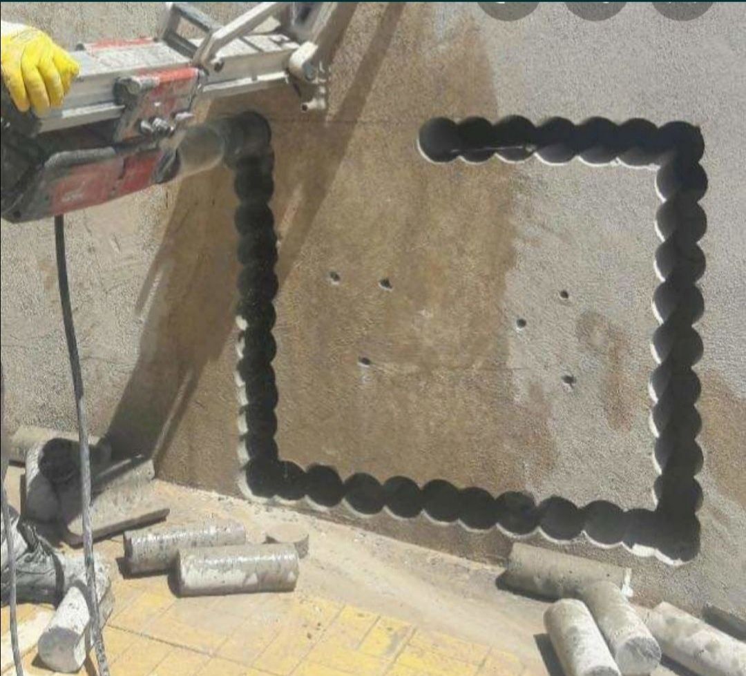 Алмазн сверление бетона.Бетон тесу