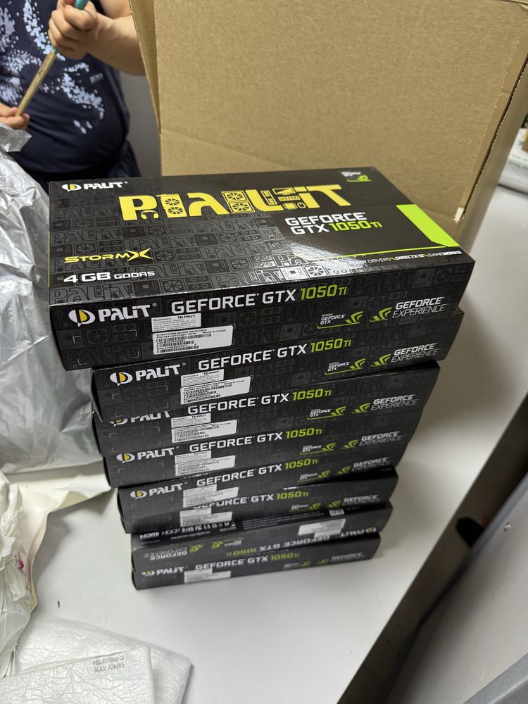 Невскрытые Видеокарты NVIDIA Palit GeForce GTX 1050ti STORMX GDDR5-4GB