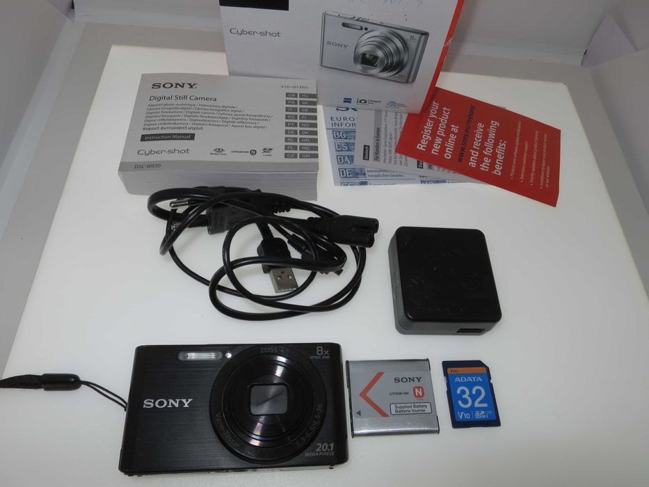 SONY Cyber-shot W830 компактен цифров фотоапарат дигитална камера НОВ