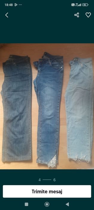Blugi de damă diverse modele 3+1 cadou inel pl cu aur