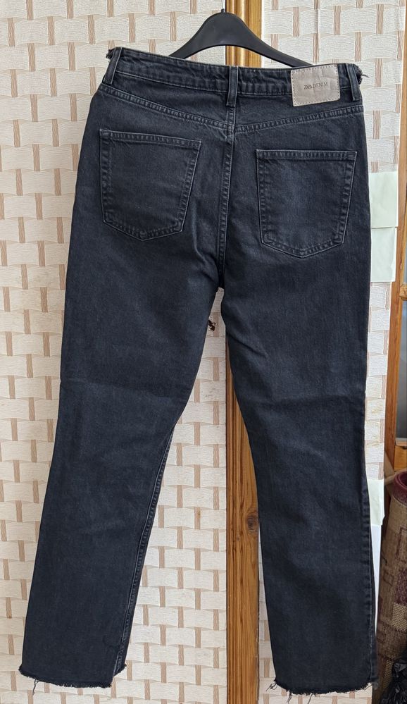 Джинсы черные «Zara”, разм.eur 38, х/б