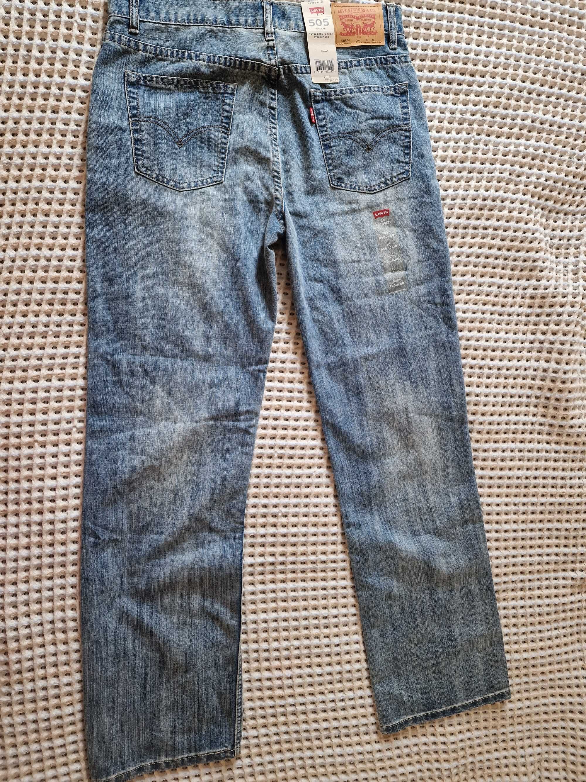 Levi's оригинални дънки, нови, размер 20 REG, W30,L30