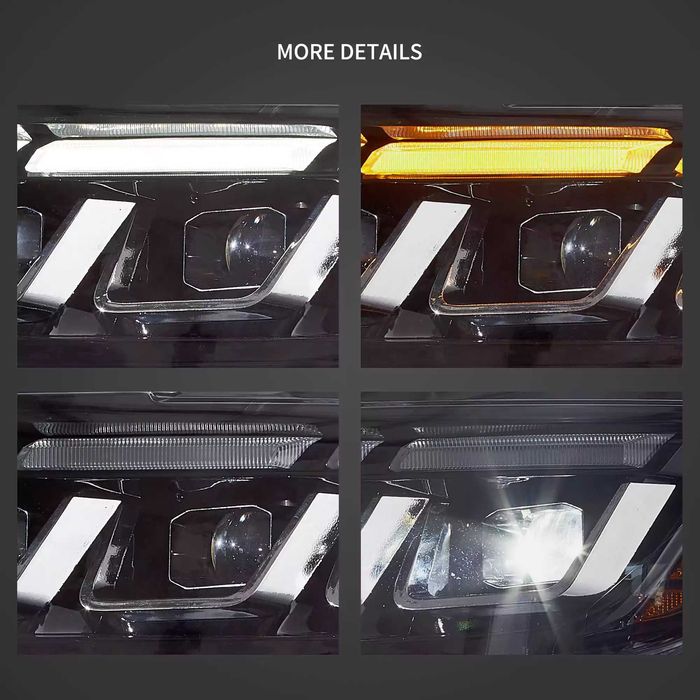 Комплект Full LED фарове с мигачи за Mustang 2015 - 2017 с S650 визия