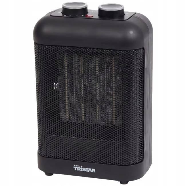 Вентилаторен нагревател, Керамичен, 1500W, TRISTAR, черен, 16x20x11см