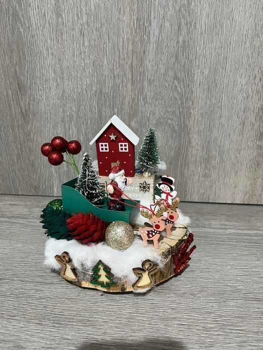 Decoratiune Sania lui Mos Craciun