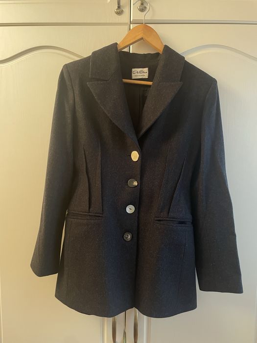 Пальто темно серый от Aisho