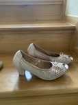 Pantofi dama piele naturala, riz pudra