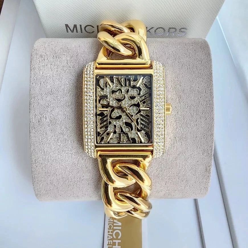 Ceas Michael Kors de dama nou Emery Animal Pave