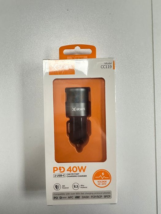 Incarcator Auto Fast Charge, 40W, Mufe Tip C