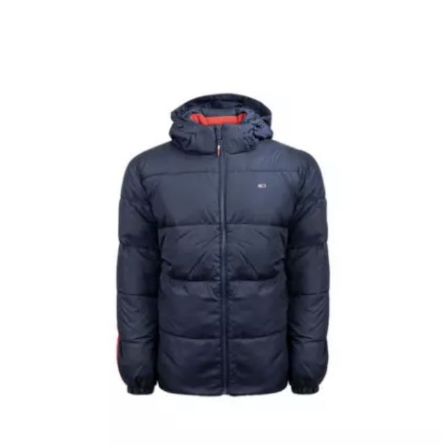 Geaca de iarna Tommy Jeans Marimea L (nou) cu gluga detasabila