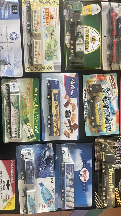 Рекламни Камиончета с бира,кола,вода размер 1:87