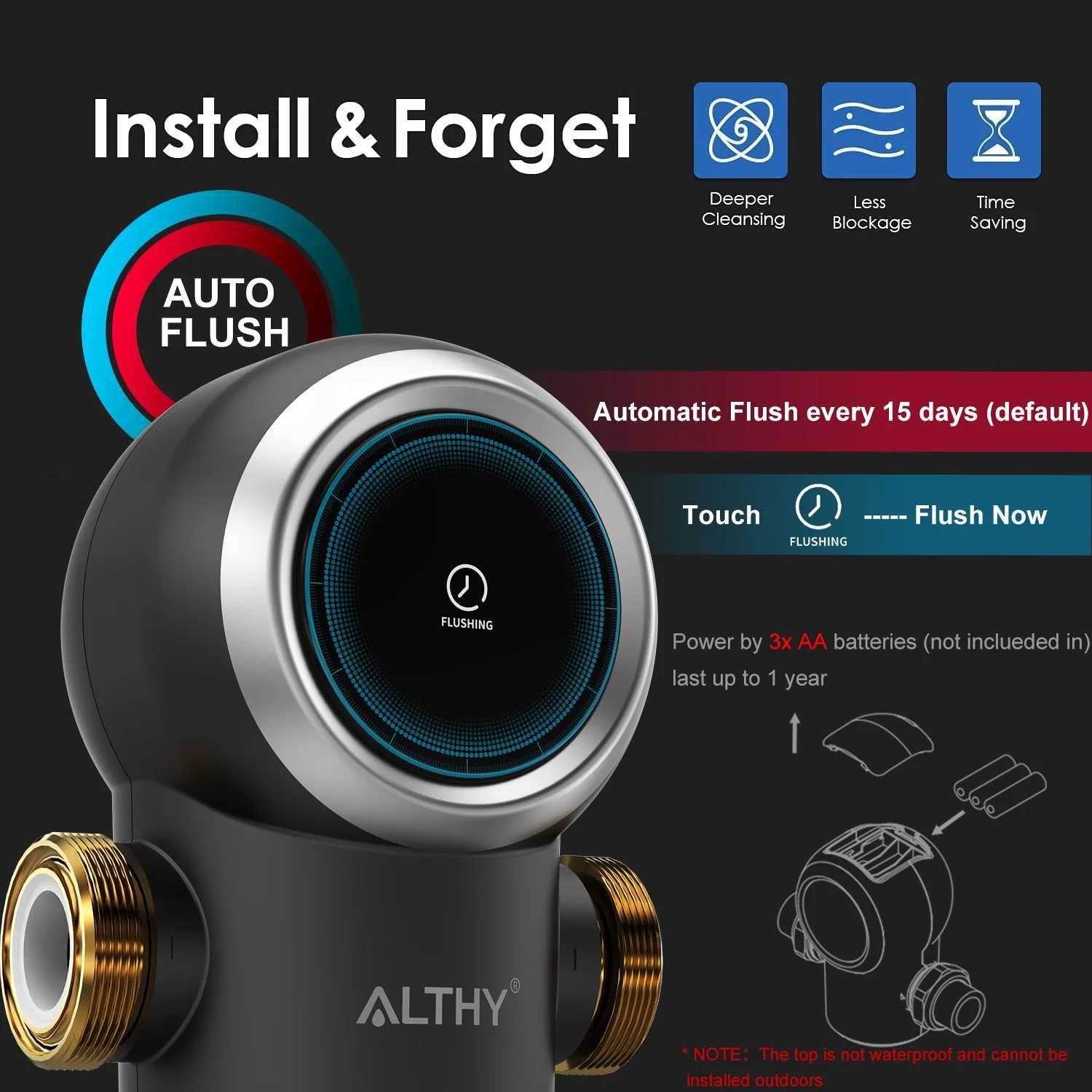 Самопочистващ филтър за водопровод ALTHY AUTO1