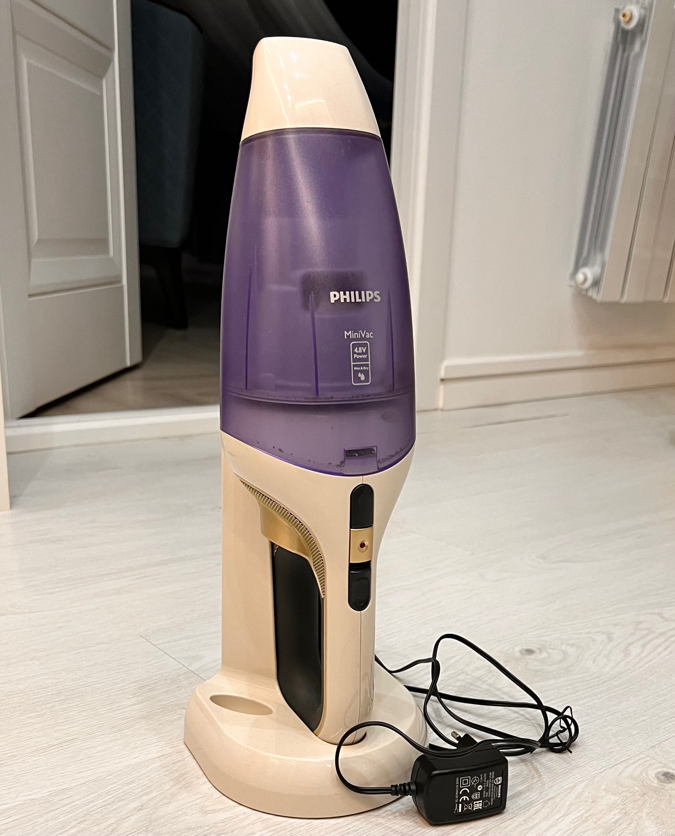 Ручной, кухонный, мебельный пылесос philips
